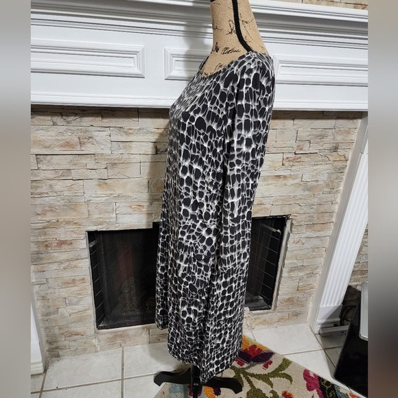 Ann Taylor leopard print soft stretchy bodycon shirt dress plus size 14 new!!! - Picture 2 of 7